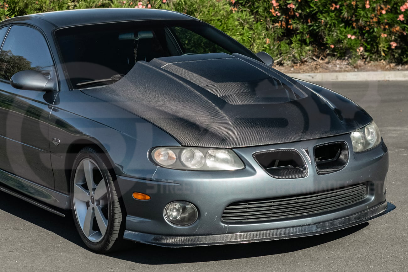 2004-2006 PONTIAC GTO | ZR1 STYLE CARBON FIBER FRONT VENTED COWL HOOD